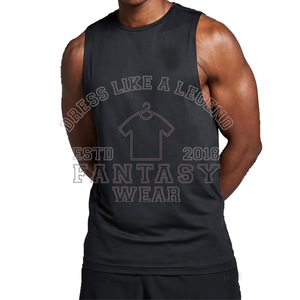 FANTASY WEAR 2026 Camisetas sin mangas de gimnasio para hombre al por mayor, 100% poliéster de malla transpirable, chaleco de entrenamiento ligero y transpirable - Product Image 1