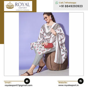 2023 última llegada mejor calidad Ropa Étnica hermoso algodón estampado Kurti pantalón conjunto para compradores a granel - Product Image 4