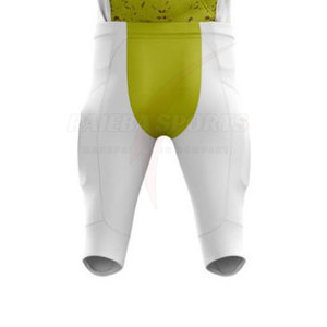 Ensemble de maillot de football américain personnalisé à col haut et manches courtes en polyester respirant avec short à taille élastique pour hommes adultes - Product Image 6