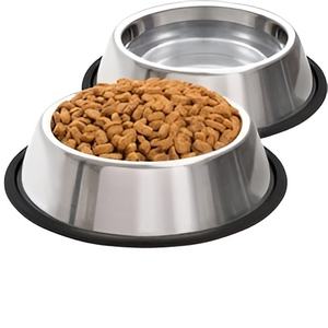 Meilleure vente Double dîner bol pour animaux de compagnie support en fil d'acier métal poli bol d'alimentation pour chiens prix de gros - Product Image 3