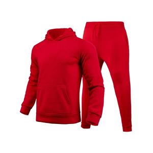 Ensemble de survêtement en polaire confortable pour homme Pantalon de jogging à capuche respirant et zippé Streetwear coupe-vent pour quantité minimale de commande de jogging 2 pièces - Product Image 4