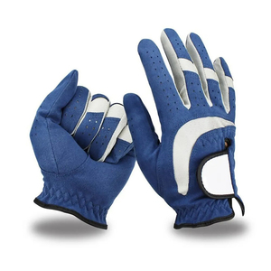 Gants de golf en peau de mouton de qualité supérieure Cabretta en cuir véritable Logo personnalisé respirant anti-dérapant Vente en gros d'usine OEM pour hommes Sports - Product Image 1