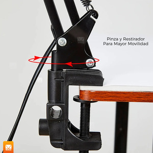 LED Desk <b>Lamp</b> with <b>Adjustable</b> Clip for Reading - Assorted Colors - Product Image 2