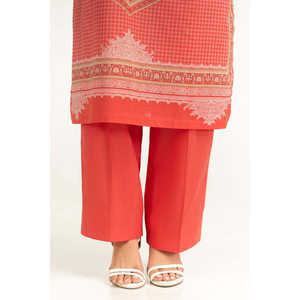 IUSTKSD-2104 ชุดสูทลายพิมพ์ลายสนามหญ้า 3 ชิ้นสำหรับฤดูร้อนพร้อมรายละเอียดงานปัก หรูหราและมีสไตล์ - Product Image 4