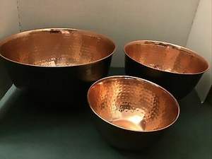 Tazón de comida de forma redonda de diseño único, cobre plateado de gran calidad con tazón de comida martillado al precio más barato - Product Image 2