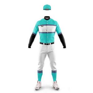 Último diseño nuevo estilo de béisbol uniforme de calidad superior de color sólido uniforme de béisbol para la venta en línea - Product Image 4