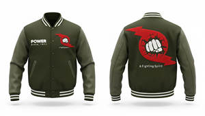 เสื้อแจ็คเก็ตเบสบอลแบบมีปกตั้ง ปักลายด้านหน้า สำหรับฤดูหนาว แบบ unisex สั่งทำได้ กันน้ำ กันลม ผลิตจากโพลีเอสเตอร์/คอตตอน  ขั้นต่ำในการสั่งซื้อน้อย - Product Image 2