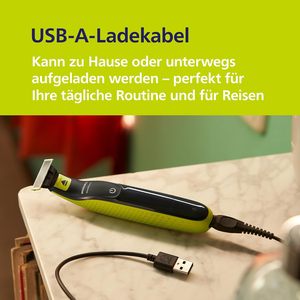 Afeitadora Eléctrica OneBlade 360 para Cara y Cuerpo, Afeitado en Seco y Húmedo para Rostro y Cuerpo (QP2824/31) - Product Image 2