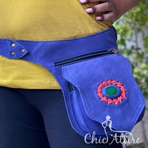 กระเป๋าคาดเอวหนังแท้ทำมือสไตล์คลาสสิกใหม่พร้อมเข็มขัดปรับได้กระเป๋าคาดสะโพกแนวเทศกาลตะวันตกที่ไม่เหมือนใคร - Product Image 1