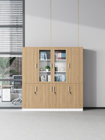 Classeur de bureau en bois moderne classeur de données bibliothèque avec serrure