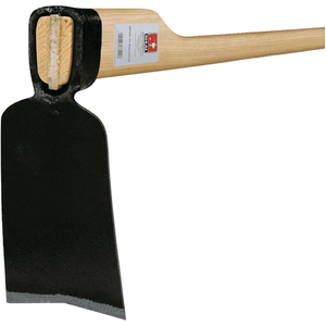 Houe forgée Rhenish avec manche en frêne 185 x 85 x 110 mm Lame 700 g de poids IDÉALE - Product Image 3