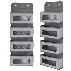 Organisateur de sac à main suspendu à 6 poches, très vendu, pour placard, sac de rangement transparent, organisateur de sac à main double face - Product Image 1