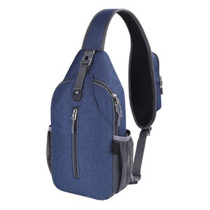 Precio directo de fábrica de nailon moda portátil duradero Sling bag viajes al aire libre hombres personalizado barato precio al por mayor marca pecho bolsa - Product Image 1