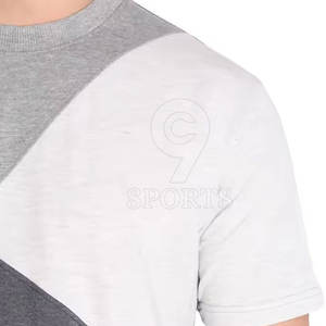 Ensemble d'été respirant de couleur unie pour hommes Design personnalisé Streetwear ensemble d'été surdimensionné pour hommes - Product Image 5