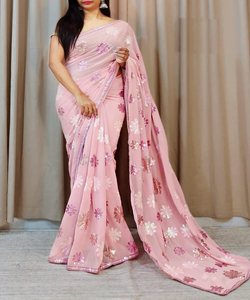 Nepali Babari Sari Radiance: Saris traditionnels pour les femmes-Choix népalais authentiques, idéaux pour les occasions spéciales et l'élégance de tous les jours - Product Image 3