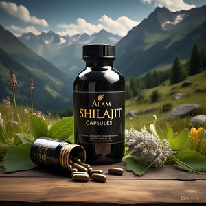 100% Capsules de poudre de Shilajit de l'Himalaya séchées au soleil organiques naturelles entièrement naturelles du fabricant OEM pour adultes à base de plantes fulviques - Product Image 6