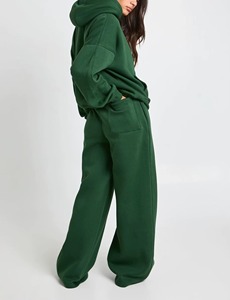 Conjunto Deportivo de Felpa para Mujer, 100% Algodón, Forrado, Otoñal, con Logotipo Personalizado, Sin Pedido Mínimo - Product Image 6