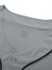 Camiseta de béisbol personalizada OEM, superventas, sublimación de algodón y uniforme con logotipo bordado para béisbol y sóftbol unisex - Product Image 4