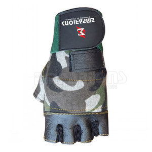 ถุงมือยกน้ำหนักในยิมฟิตเนสออกกำลังกายเทรนนิ่ง,ถุงมือทำจากหนังเทียมกันลื่นถุงมือยิมสำหรับทุกเพศ - Product Image 3