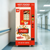 Máquina Expendedora de Alimentos TCN, Grado Comercial Industrial, Totalmente de Acero, Servicio Rápido en 60s, Puerta Automática de Inducción para Servicio 24h