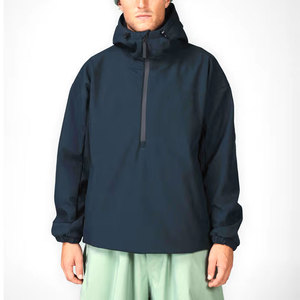 Sudadera con capucha de concha suave impermeable para hombre de nuevo diseño Color sólido Sudadera con capucha con logotipo de impresión digital de tamaño personalizado para hombre transpirable - Product Image 1