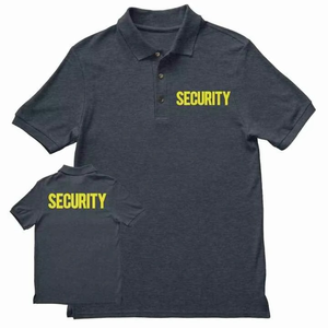 Polos de guardia de seguridad de alta visibilidad, polos informales de talla grande para trabajadores de seguridad con logotipos personalizables de alta calidad - Product Image 1