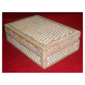 New Quality Hot Selling Natural Soapstone Handmade Carving Jewelry Boxes Design Jewelry <b>Ring</b> Necklace Safety Storage <b>Box</b> - Product Image 1