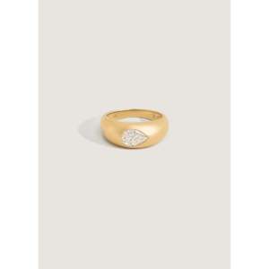Anillo de Compromiso Carmen con Diamantes en Oro Amarillo y Blanco de 14k con Múltiples Opciones de Forma - Product Image 1