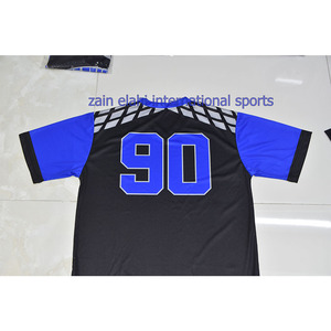 T-shirts personnalisés pour hommes avec nom et numéro de l'équipe Dernier design Vêtements de sport à col en V T-shirt décontracté à manches courtes - Product Image 4