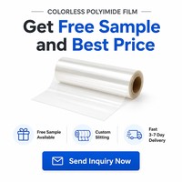 Película de Poliimida Incolora (CPI) de 13-50um, 88% de Transmitancia, 260C, para Sustrato Solar Fotovoltaico Flexible, Corte Personalizado, OEM