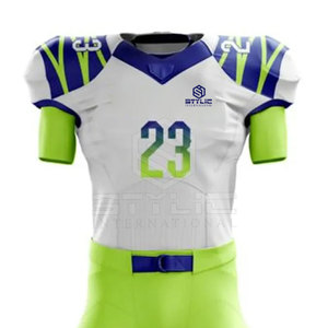 Ropa deportiva Uniforme de fútbol americano de color sólido Uniforme de fútbol americano hecho a medida de secado rápido - Product Image 3
