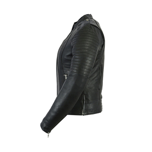 Nouvelle veste d'hiver décontractée pour hommes en gros cuir de mode respirant poches latérales à ouverture zippée cuir tricoté à la mode pour hommes - Product Image 3