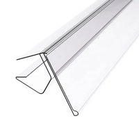 Porte-étiquette de prix en plastique PVC extrudé pour rayon de supermarché, avec bande de données de découpe, personnalisable pour point de vente