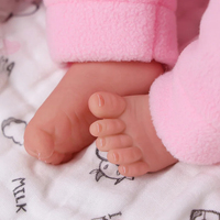 Poupée réaliste pour bébé fille de 20 pouces Babeside Ama, en silicone et vinyle avec corps en tissu, fabricant OEM/ODM