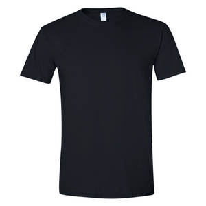 Camiseta básica negra lisa de estilo personalizado de color negro con etiqueta privada CAMISETA UNISEX para hombres - Product Image 2