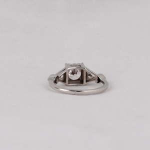 Bague de fiançailles vintage de luxe en or massif 14KT avec diamant de laboratoire de coupe ronde élégante bague personnalisée pour les cadeaux certifiés IGI - Product Image 3