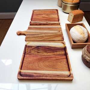 Plato de cena de madera ecológico con bandeja de bambú para servir comidas familiares y ocasiones especiales Proveedor indio - Product Image 1