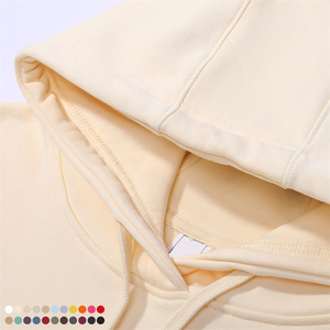 Custom Logo Print Cotton Polyester Blank Casual Luxury Hoodies Unisex <b>Terry</b> Embroidery <b>Bulk</b> Heavyweight Plain Men's Hoodies - Product Image 1