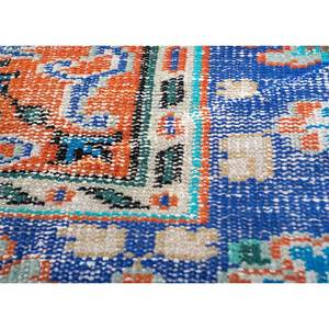 Tapis en laine vintage 9x12 rouge-orange noué à la main, motifs abstraits rectangulaires en médaillon pour entrée et couloir - Pae-2874 - Product Image 3