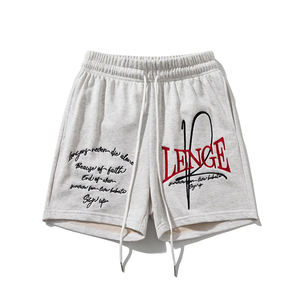 2026 Custom Woolen Men's Sweat <b>Shorts</b> Quick Dry Waterproof Breathable Eco-Friendly Workout Embroidery Streetwear Features Pocket - Product Image 2