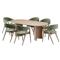 Tables et chaises de restaurant en bois personnalisées, directement de l'usine, mobilier de salle à manger commercial moderne rembourré pour hôtel et salon.