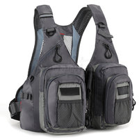 Chaleco táctico personalizable a prueba de viento para hombre, cierre de cremallera, chaleco de trabajo informal para otoño, senderismo, multibolsillos para caza y pesca