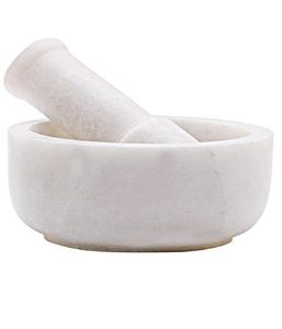 Mortier et pilon en marbre artisanal de fabrication fiable pour une extraction de saveur authentique améliorant l'expérience culinaire à la maison - Product Image 5