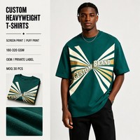 T-shirt pour homme à manches courtes, col rond, coupe ample, streetwear, impression graphique personnalisée avec motif