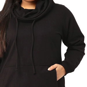 Sweat-shirt à capuche surdimensionné pour femme, personnalisé avec logo, idéal pour l'hiver, la gym, le streetwear et le sport, grandes tailles - Product Image 6