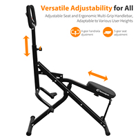 Máquina de Ejercicio Multifuncional para Abdominales y Sentadillas, Entrenador de Cuerpo Completo, AB Rider, Crunch Power Rider, Glúteos, Cardio