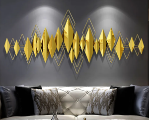 AK ทองเหลืองสีทองศิลปะผนังโบราณสำหรับตกแต่งผนังแขวนผนังตกแต่งบ้าน - Product Image 5