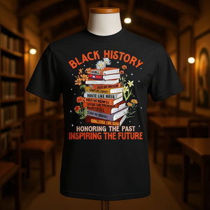 Camiseta con Diseño Inspirado en el Futuro Africano para Mujer, Ropa Promocional Inspirada en la Historia Negra - Product Image 3