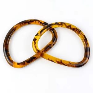 Bolsa de Plástico Personalizada, Asa de Resina para Bolso, Accesorios para Bolso, Anillo de Forma Redonda, Color Lucite - Product Image 1