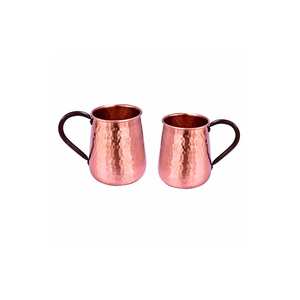 Taza de cobre de nuevo diseño Moscow Mule Tazas personalizadas con vaso de cobre puro minimalista de alta calidad sin plomo - Product Image 3